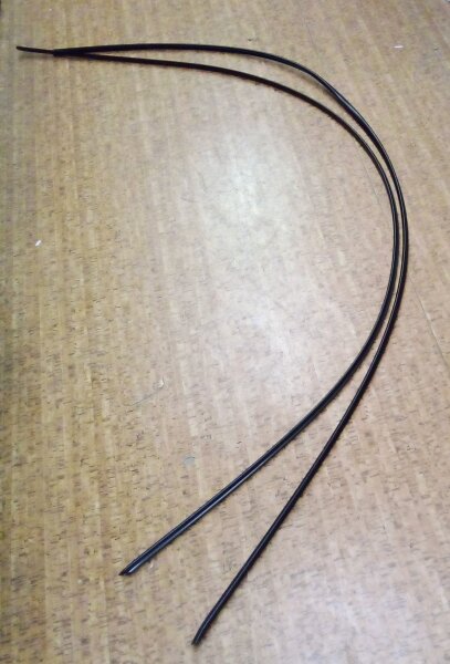 Dachzierleistensatz rechts & links (Plastik schwarz) für Lada 2101, 2103, 2106