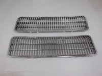 Lüftungsgittersatz für Motorhaube in Silber (2...