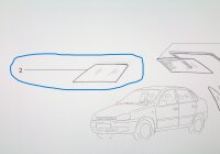 Windschutzscheibe für Lada Kalina 1117, 1118, 1119