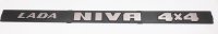 Heckzierschild (Lada Niva 4x4) für...