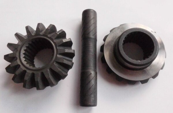 Kegelräder 2x + Achse1x für das Differential vorne (24 Zähne) für Lada Niva 1700 (ab Baujahr 2004)