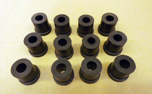 Gummibuchsensatz (12 Stück) für Blattfeder Mossi 408,412,2140